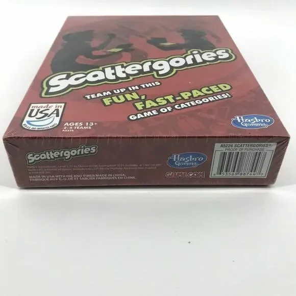 Scattergories Game BRAND NEW BOXED Hasbro Family Fun Word - Picture 3 of 3